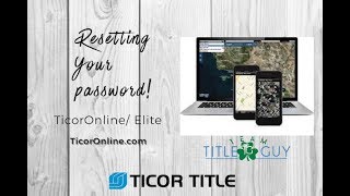 How to Reset Password on TicorOnline.com