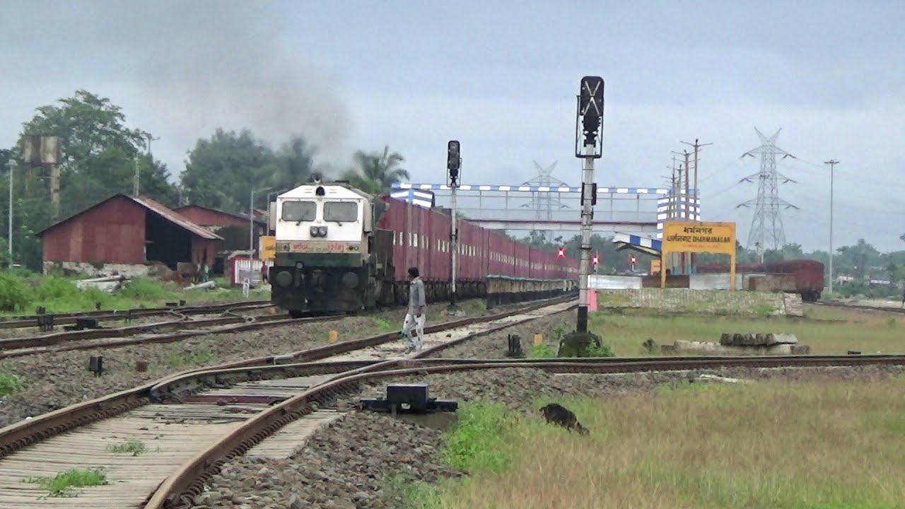 CONTAINER Train skipping Dharmanagar | Hauling by Siliguri WDG4 12181 |