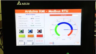 Arduino Modbus RTU - Control HMI via RS485(In this video, I use Arduino Mega to control Delta HMI via RS485. The protocol is Modbus RTU. I have modified SimpleModbus library (Mr. Juan) to obtain better ..., 2015-07-28T10:45:55.000Z)