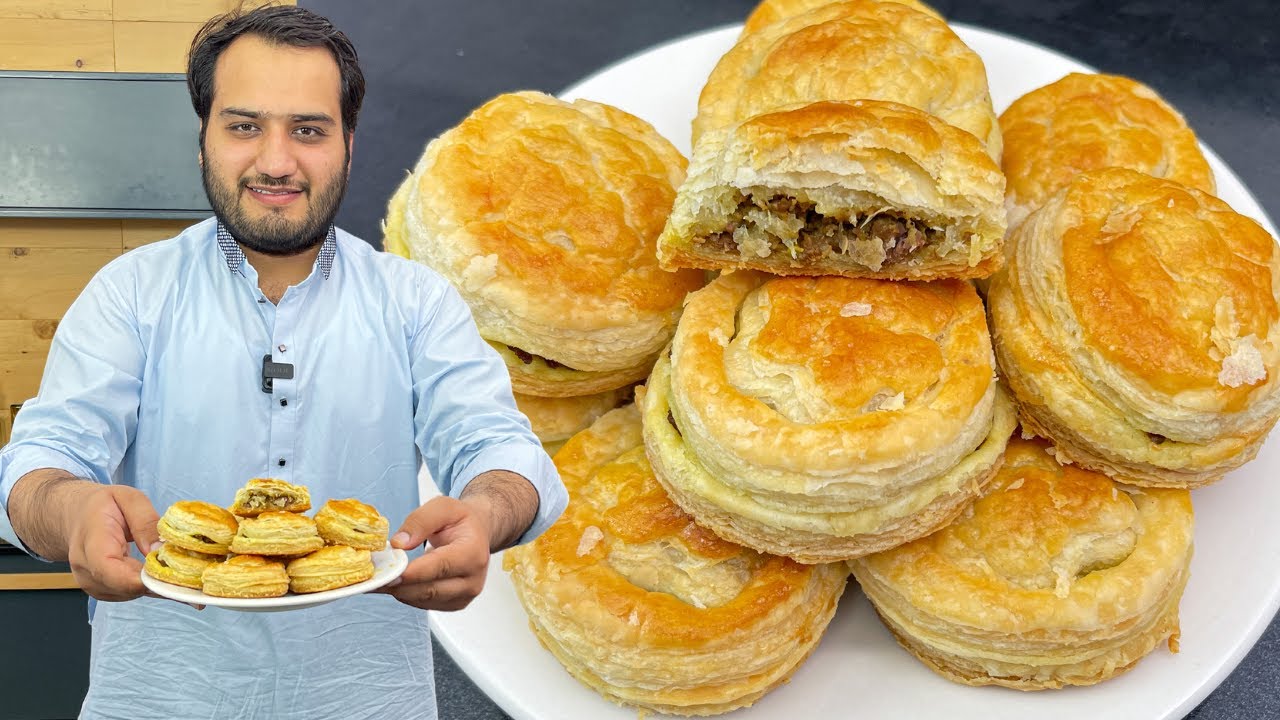 Puff Pastry Recipe Step by Step Puffy Keema Patties YouTube