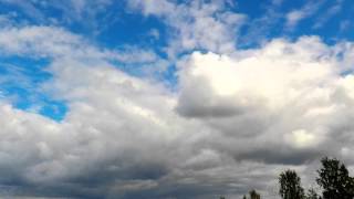 Clouds on Blue Sky & Autumn breeze (full HD Time Lapse video) 2hours