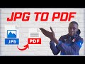 How to Convert JPG to PDF on Any Device | Easiest #JPGToPDF Converter