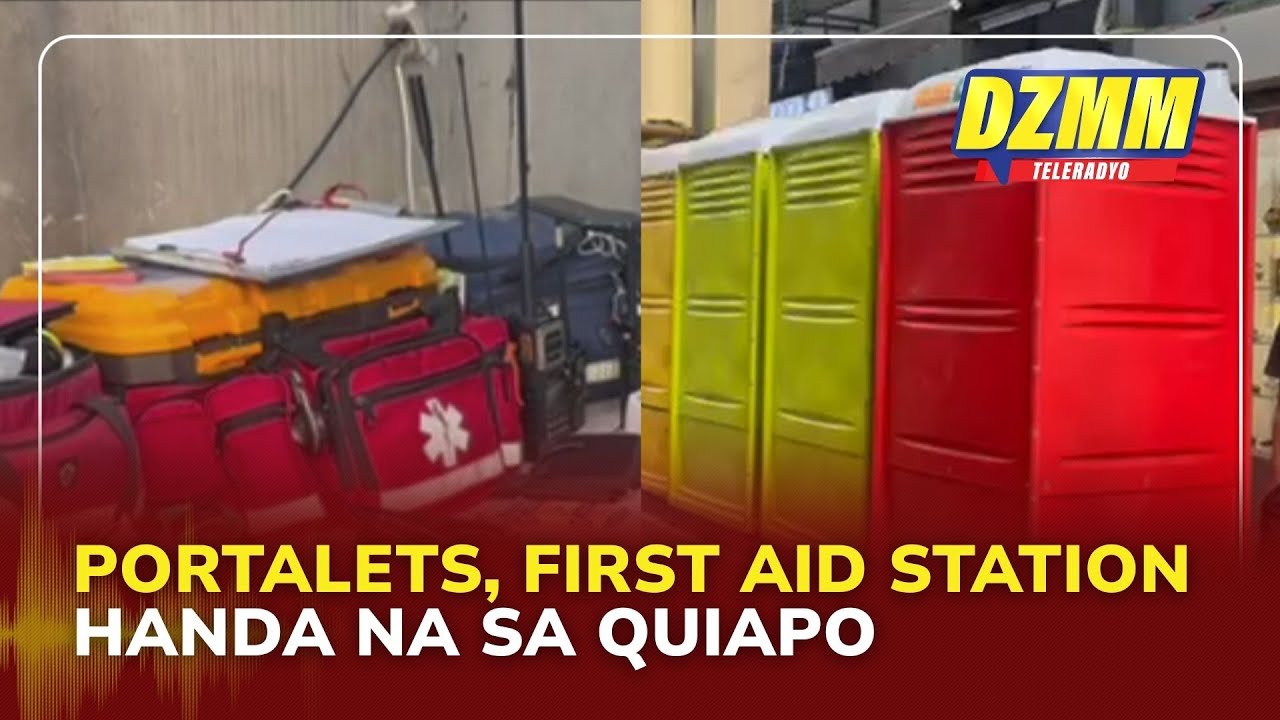 Portalets, first aid station in Quiapo Church all set for Traslacion | Headline Ngayon(08 Jan 2026)