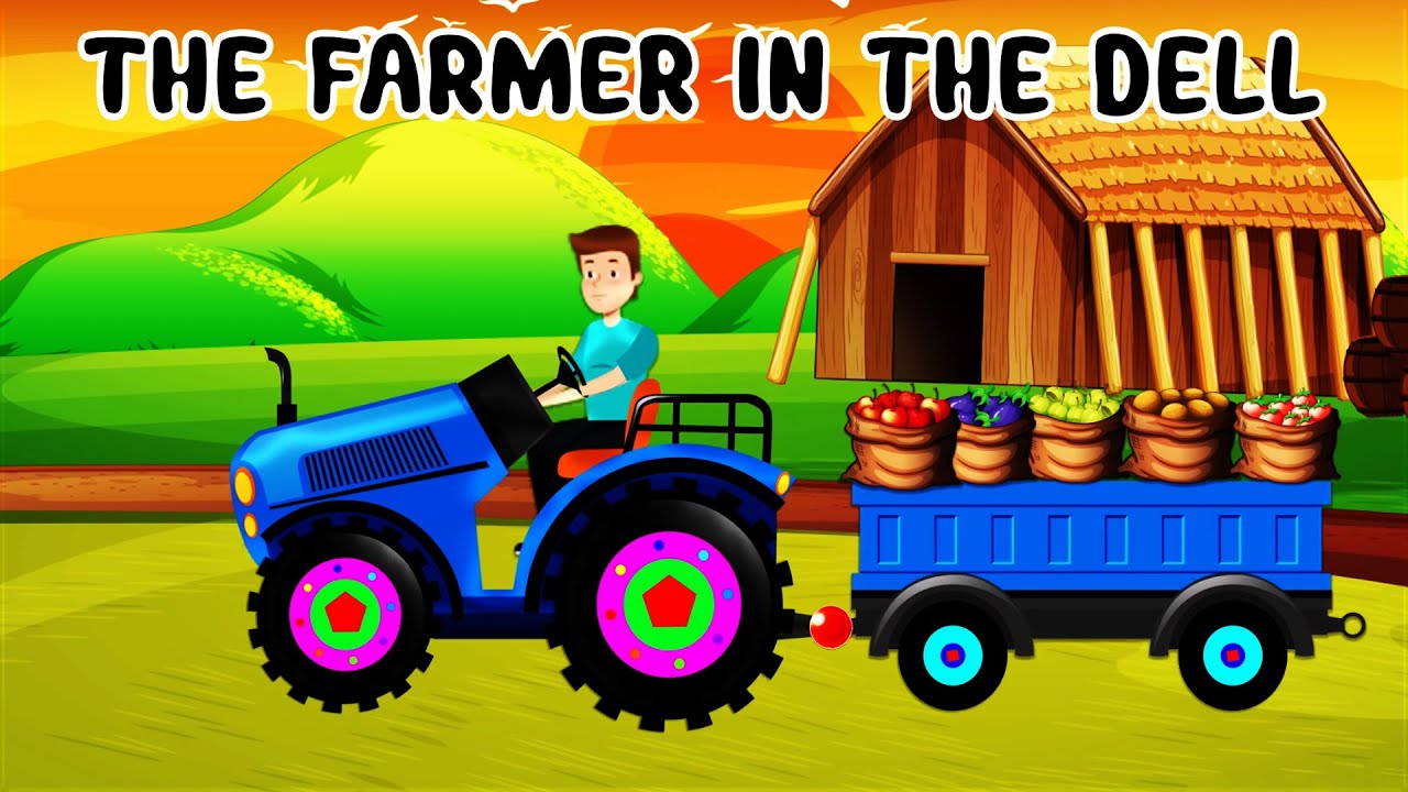 The Farmer In The Dell With Lyrics And Actions Nursery Rhymes Box Nursery Rhymes Songs YouTube