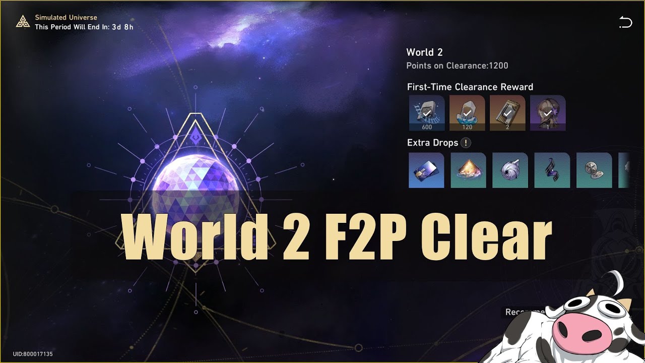 Honkai Star Rail HSR Simulated Universe World 2 F2P Clear YouTube