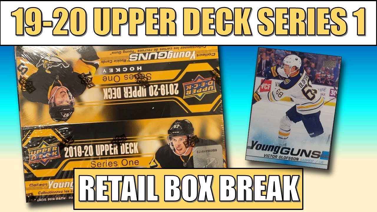 2019-2020 UPPER DECK HOCKEY SERIES 1 RETAIL BOX BREAK: ANY INSERTS OR ALL BASE PACKS???