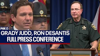 Grady Judd, Ron DeSantis illegal immigration press conference