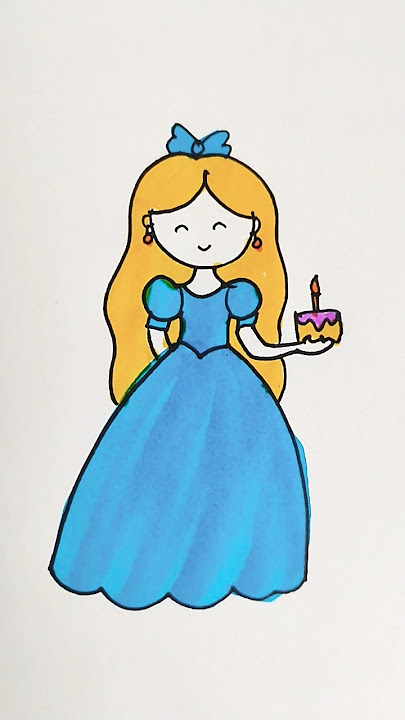 Barbie doll drawing easy #drawings #trending #youtubeshorts #viral