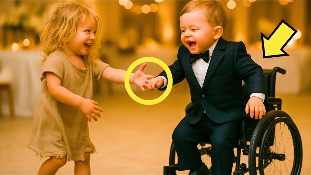 CRIANÇA POBRE INVADE CASAMENTO E DIZ… LEVANTA E DANÇA COMIGO… E O FILHO CADEIRANTE DO RICO ANDOU