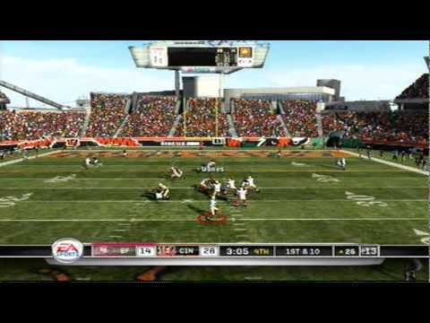 Madden NFL 11 - Online Gameplay Highlights - Cinci...