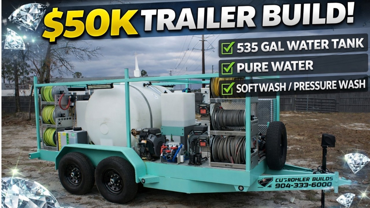 The Ultimate Commercial Pressure Washing Trailer (Built for a 7-Figure Company)