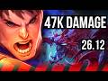 GAREN vs CHO'GATH (TOP) | Stormraider's Surge, 47K damage | EUW Diamond | 26.12