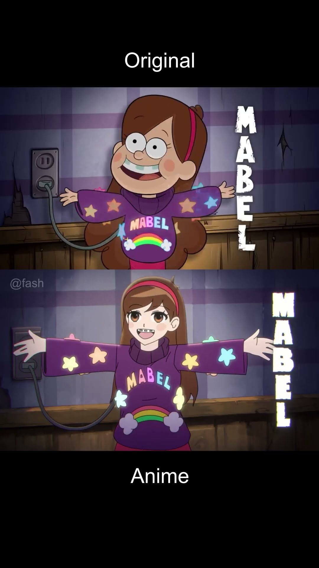 Gravity Falls Anime vs Original (FASH Animation)