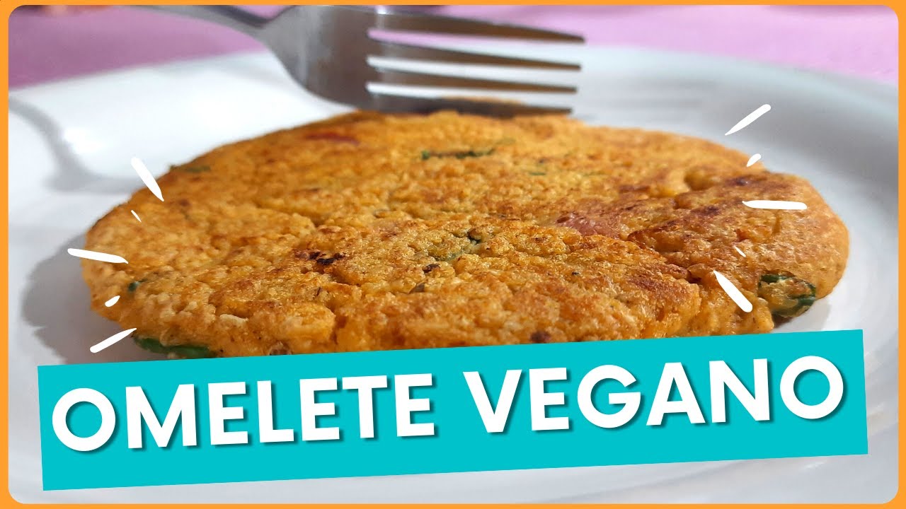 OMELETE VEGANO COM GRÃO DE BICO COZIDO (GRÃOMELETE)