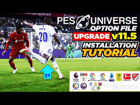 PES 2021 - PESUNIVERSE V11.5 Option File Install Tutorial - 21-22 Kits, Latest Transfers U0026 MORE!