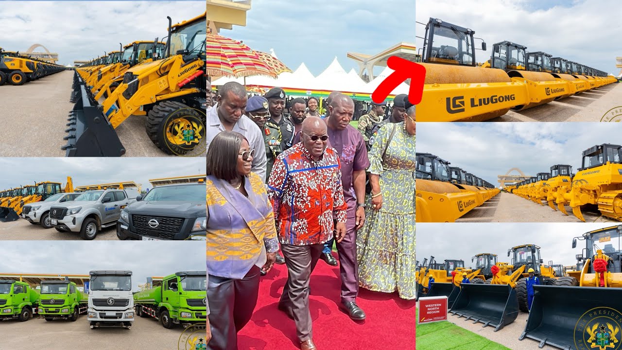 Watch the Exclusive tour & inspection of the 2000 heavy duty equipment commissioned by HE Akuffo Add