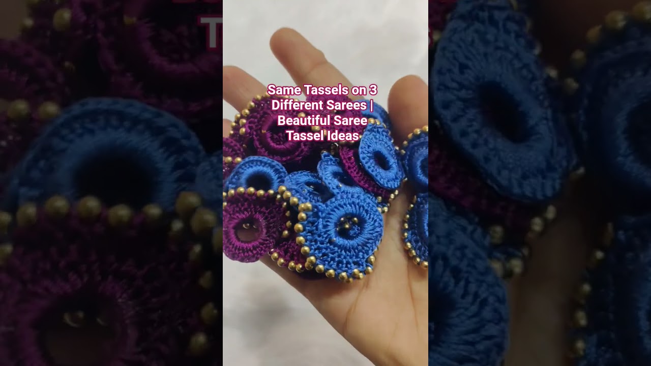 One tassel design… three sarees! Which look is your favourite? 💖✨