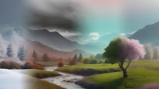 Four seasons smooth animation: Spring, Summer, Fall, Winter... and Spring