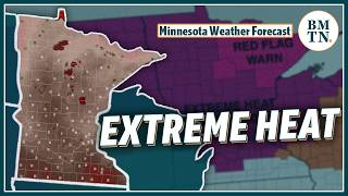 Extremely strong heat dome settled over Minnesota this week