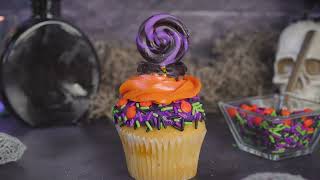 Easy Trick or Treat Halloween Cupcake + Decorations from Walmart!