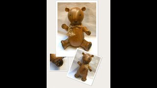 Woodturning a teddy bear