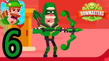 Bowmasters - Gameplay Walkthrough Part 6 - Robin the Quickshooter (iOS)