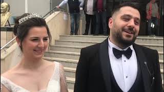 Çelik Öztürk ve Gizem Yirmibeş çifti nikahtan önce sandık başına geldi