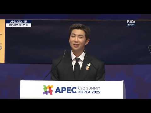 BTS RM APEC CEO Summit 2025 Full Speech @BTS @Everythingbutdifferent7