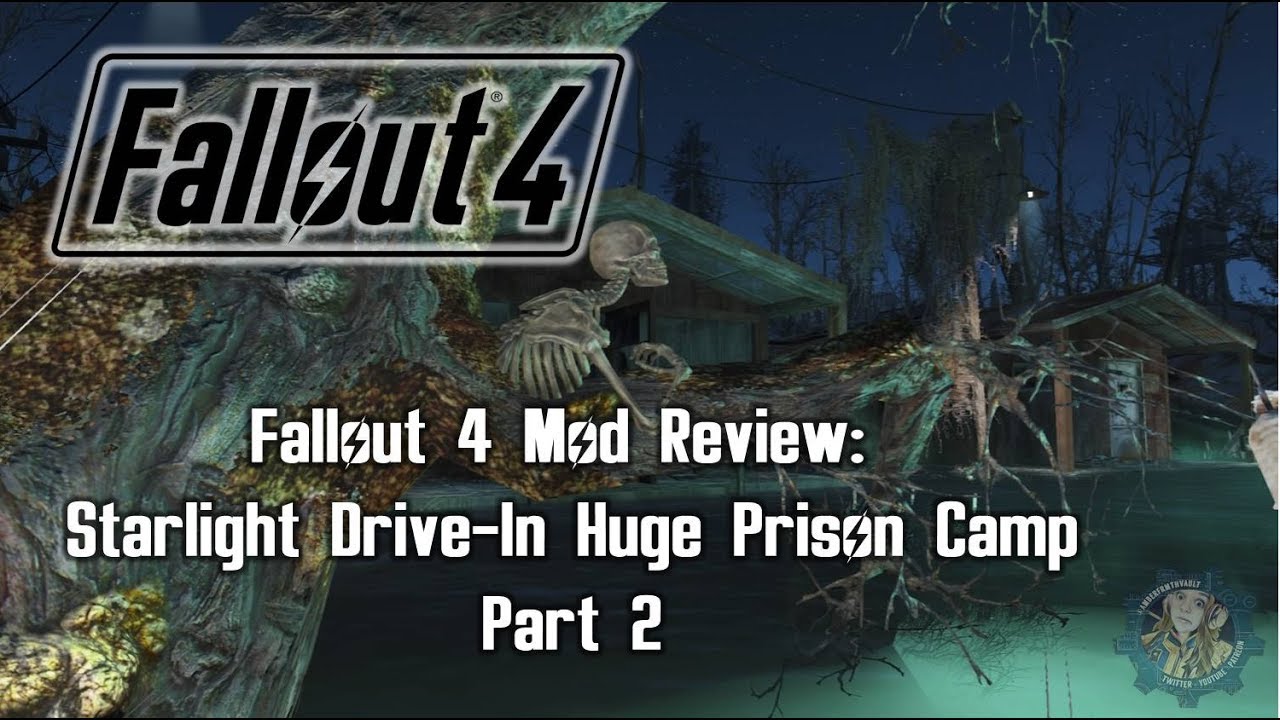 Fallout 4 Mod Review: Starlight Drive-In Huge Prison Camp Part 2