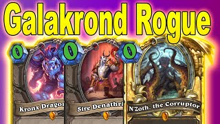 0 Mana Broken Minions Galakrond Rogue Wins Games Everyday Castle Nathria Mini-Set Hearthstone