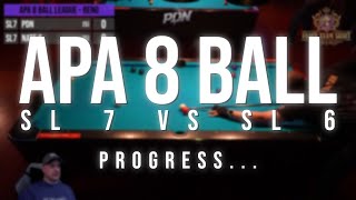 PDN v Nate S | 8 Ball Showdown | SL 7 vs SL 6 | APA League Night + Commentary