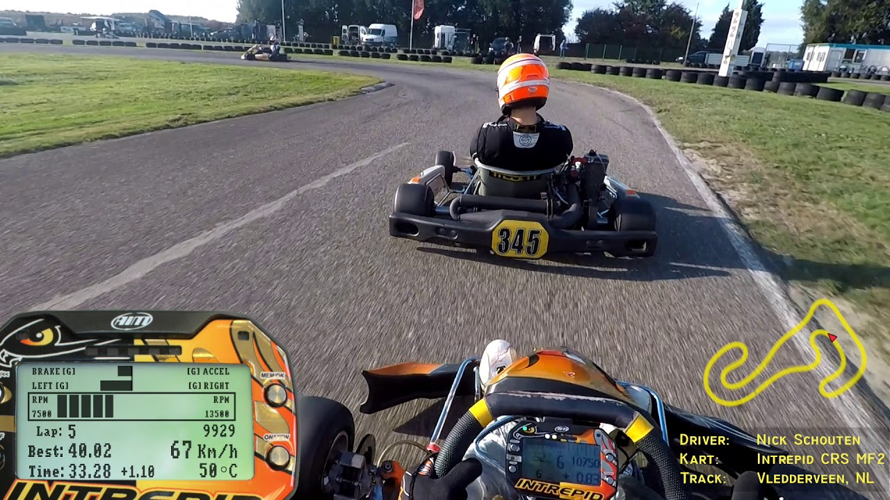 Nick Schouten @ Vledderveen, NL - CRS MF2 Shifter kart