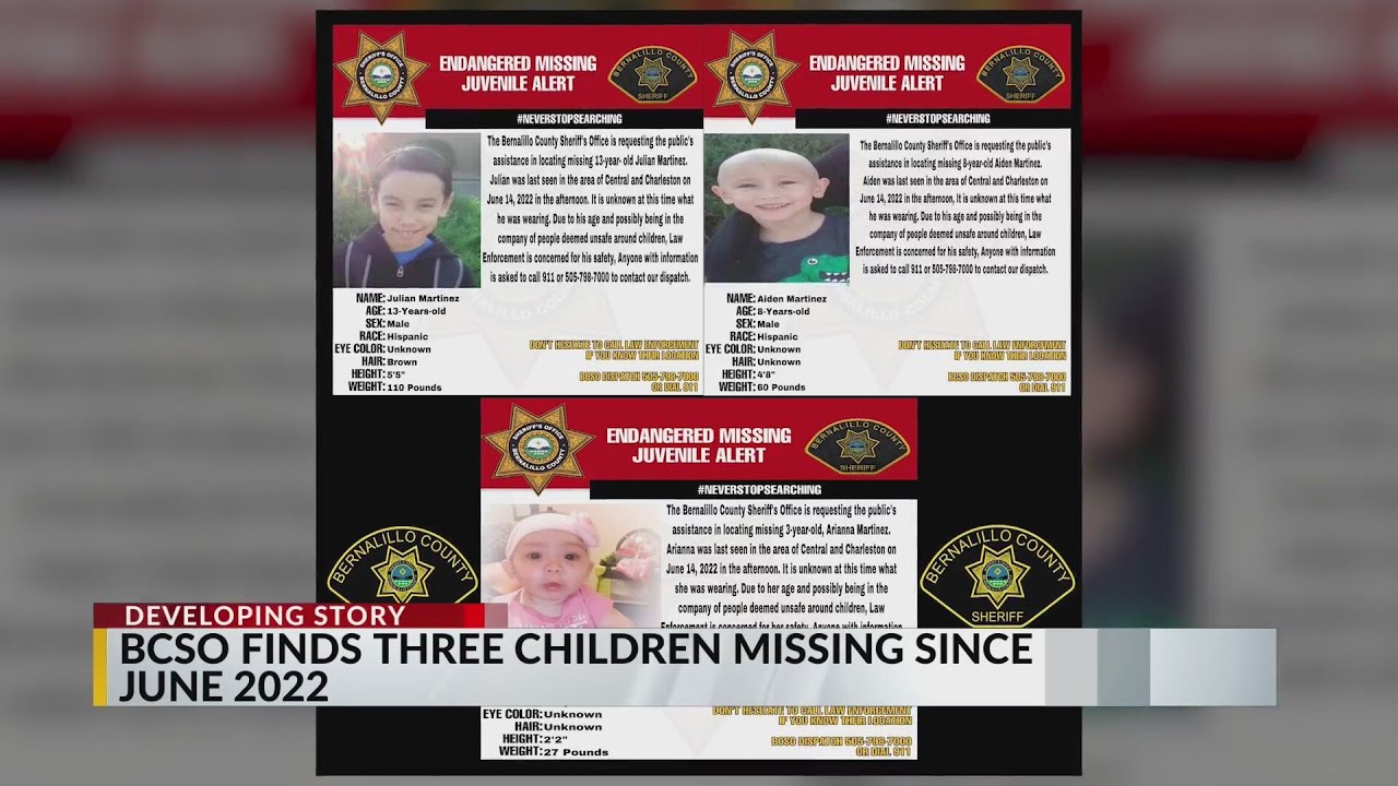 BCSO: 3 kids missing since June 2022 have been found - YouTube