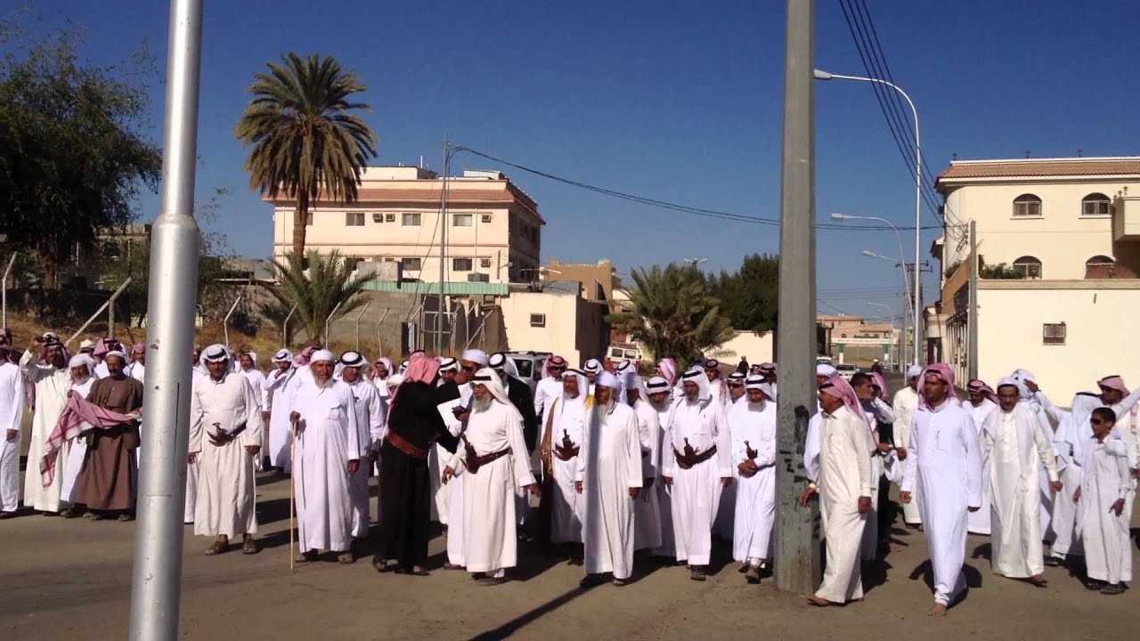 الشيخ صمعان بن نصيب وربعه يستقبلون هادي مطيف وجماعته