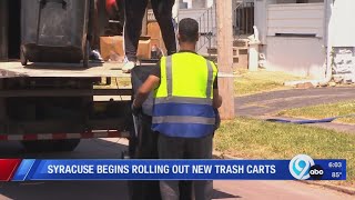 Syracuse begins rolling out new trash carts for residents