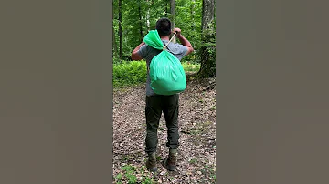 Survival Skills: Backpack from a Bag and Rope. #survival #lifehacks#camping