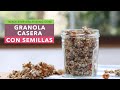 GRANOLA CASERA CON SEMILLAS | Cómo hacer granola sin frutos secos ni miel | Granola casera sin miel
