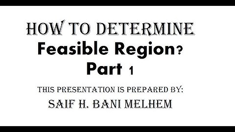 How to Determine Feasible Region in LP Graphical Solution part 1 شرح