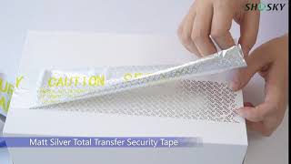 Matt Silver Total Transfer Security Tape