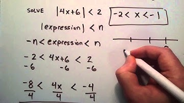 How to Solve Absolute Value Inequalities ( Example 1 ) , Intermediate Algebra , Lesson 51