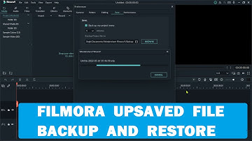 Filmora crashed| How to recover unsaved project after crash || Filmora  Unsaved file Backup