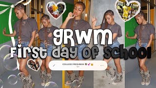 GRWM: FIRST DAY OF SCHOOL @ KSU  *college freshman*