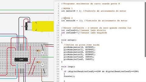 5º Robô Seguidor de linha usando Arduino - Epílogo customizando o programa.