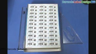 Create linear and 2D barcode label