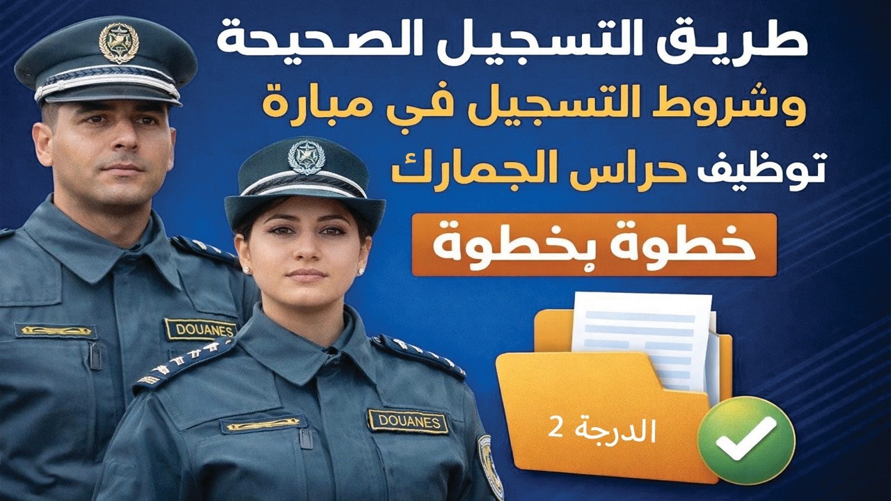 قبل أن تسجل في مباراة حراس الجمارك شاهد هذا الفيديو! الشروط والطريقة الصحيحة بالتفصيل 2026