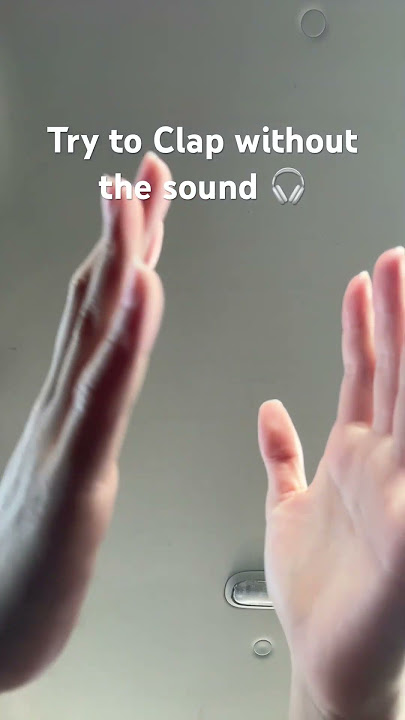 Clap without the sound 📣 @bcyay