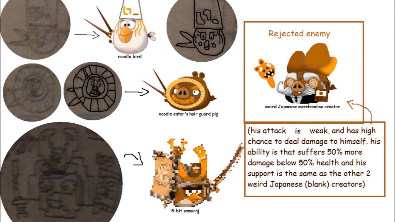 [OLD] Angry Birds Epic trip to Japan event idea sketches and more