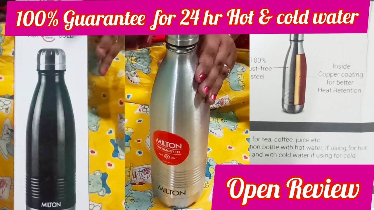 Very useful Milton Hot & cold water bottle. True review. YouTube