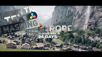 BENN TK - Text Masking Transition // DaVinci Resolve 17