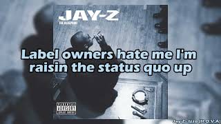Jay-Z - Izzo (H.O.V.A.)  Lyrics Video #izzo